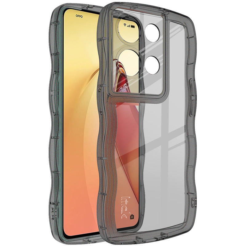IMAK UX-8 Series Phone Cover for Oppo Reno8 Pro 5G (Global Version) Reno8 Pro (China) 5G Wavy Shape Edge TPU Cell Phone Case IMAK UX-8 Series Phone Cover for Oppo Reno8 Pro 5G (Global Version) Reno8 Pro (China) 5G Wavy Shape Edge TPU Cell Phone Case